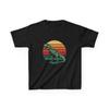 Dinosaur Retro Kids Tee, Unisex Fun T-Shirt, Gift for Birthdays, Summer Wear