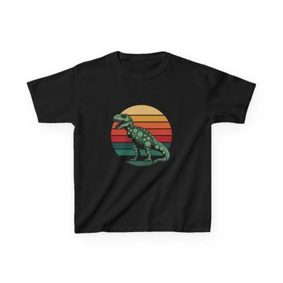 Dinosaur Retro Kids Tee, Unisex Fun T-Shirt, Gift for Birthdays, Summer Wear