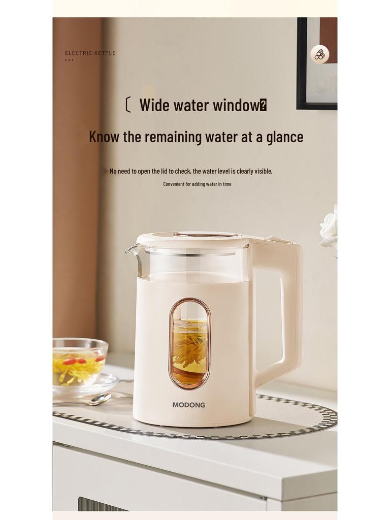 Modun Electric Glass Kettle, Auto Shut-Off, Rapid Boil, Constant Temperature, Insulated.