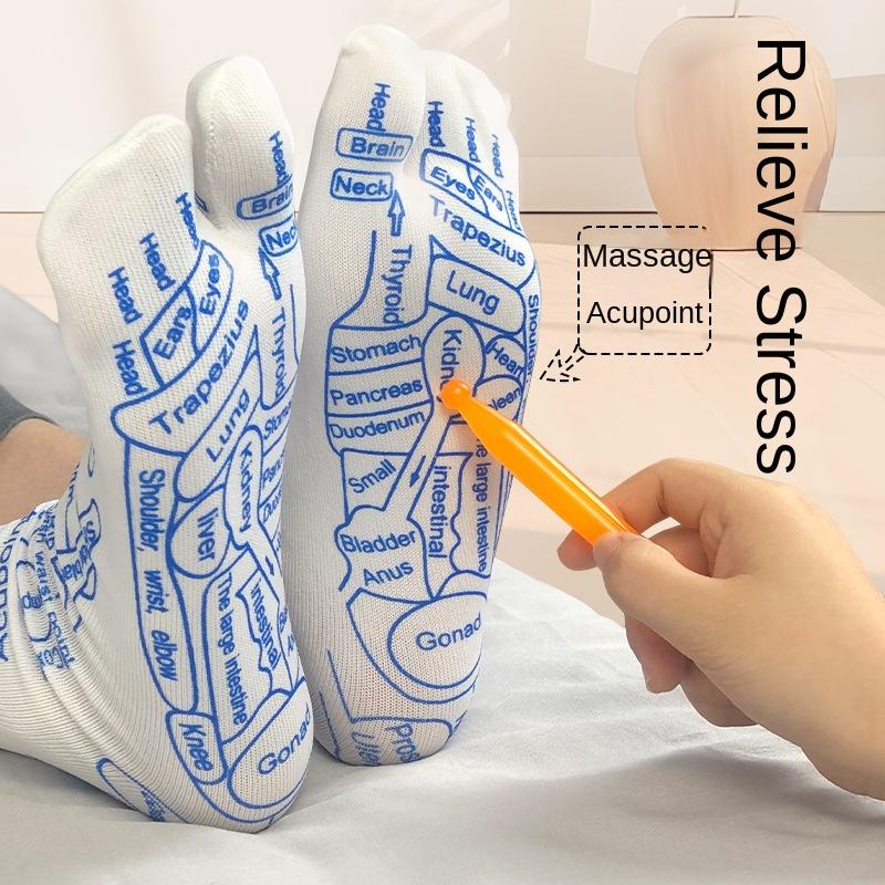 1-Pack Acupressure Gloves Foot Massage Socks Massage Relief Massager Reflexology Socks Foot Physiotherapy