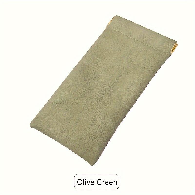 1Pc of Soft PU Glasses Bag Holder for Daily Storage Portable Glasses Case, Minimalist Scratch Resistant Glasses Protective Cover Glasses Storage Bag