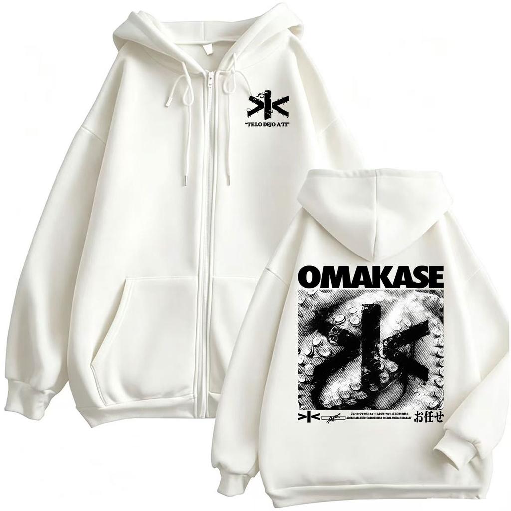 Omakase Alvaro Diaz Album Tour Reißverschluss Kapuzenpullover Herren Harajuku Klassische Jacke Sweatshirts Mäntel Reißverschluss