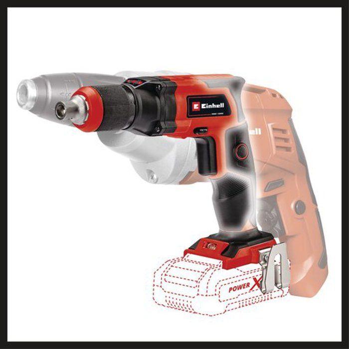 Einhell visseuse à placo sans fil te-dy 18 li-solo pxc (18v, avec coffret e-box s35) livré sans batterie ni chargeur