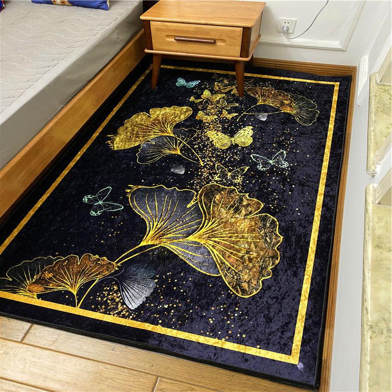 Europe Carpet Living Room Anti-skid Balcony Mat Vintage Bedroom Rug Bedside Kitchen Carpet Jacquard Rug Carpet