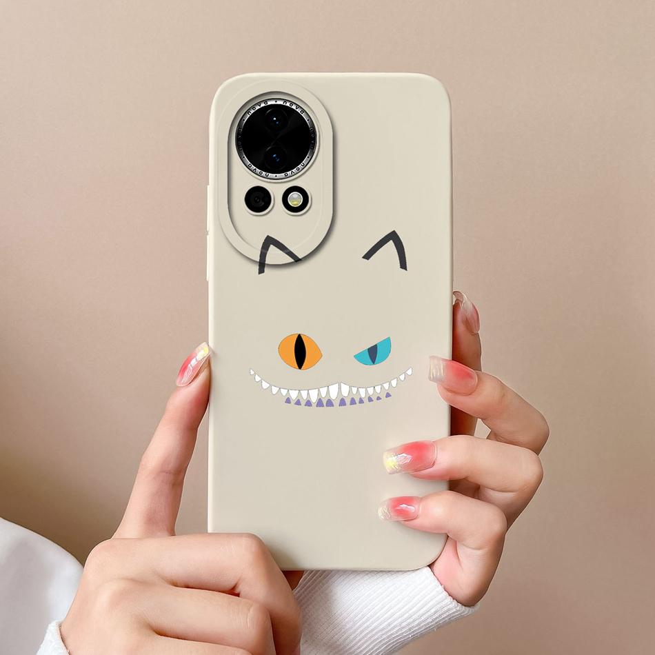 For Huawei Nova 12 Pro Ultra Phone Case Love Heart Liquid Silicone Camera Protection Back Cover For Huawei Nova12 12Pro 12Ultra