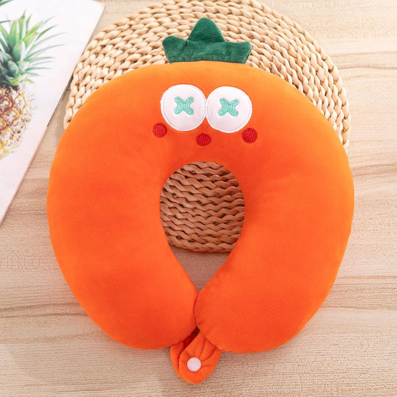 Cestovní polštář, polštář na krk, opěrka brady a krku, roztomilý kreslený cestovní polštář na krk pro chlapce a dívky, cestovní doplňky do letadla, auta, polohovací