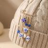 Ozean-Element Brosche für Damen Quasten-Kette Mit Stilvollem Erdbeer-Herz-Design Für Mode