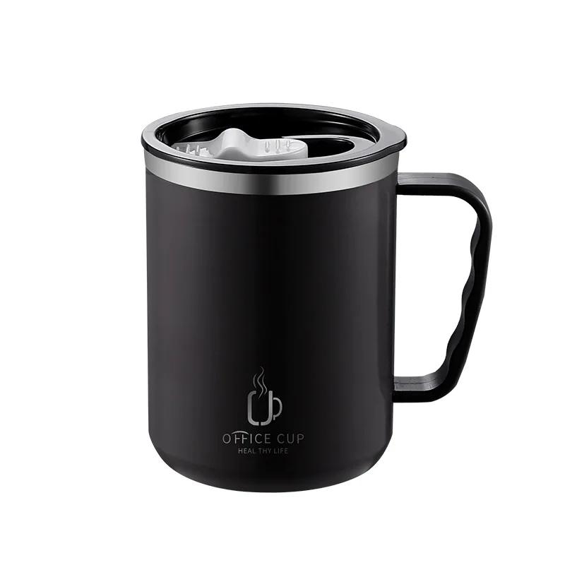 500ml Thermos Mug 304 Stainless Steel Coffee Cup With Handle Leak-Proof Vacuum Flask Insulated Cup Lightweight Thermal Water Bottle