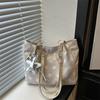 Korean ins Lazy Wind Star Bag Large Capacity Shoulder Tote Bag Female Student Versatile Casual Handbag