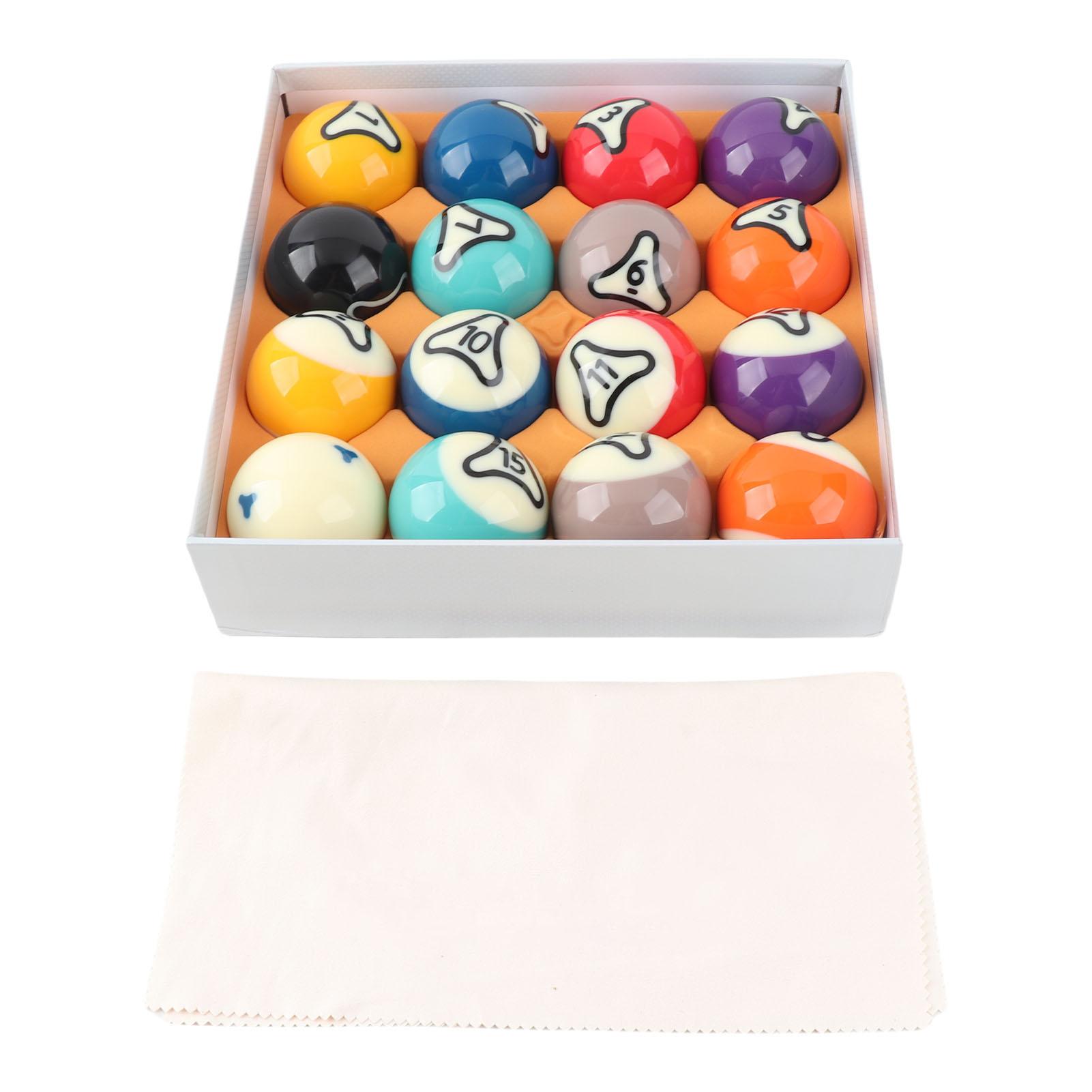 Набор шаров для бильярда США Пул-шары Смола 57,2 мм Диаметр для Турнирной Тренировки Набор шаров для бильярда Набор пул-шаров Пул-шары