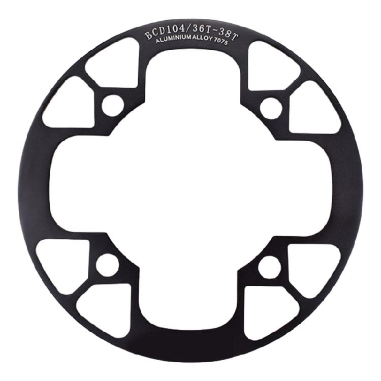 Mountain Bike Chainwheel Guard Cover Bike Chainwheel Protections Plate Aluminum Alloy Bicycles Chainring Guard Enduring чёрный