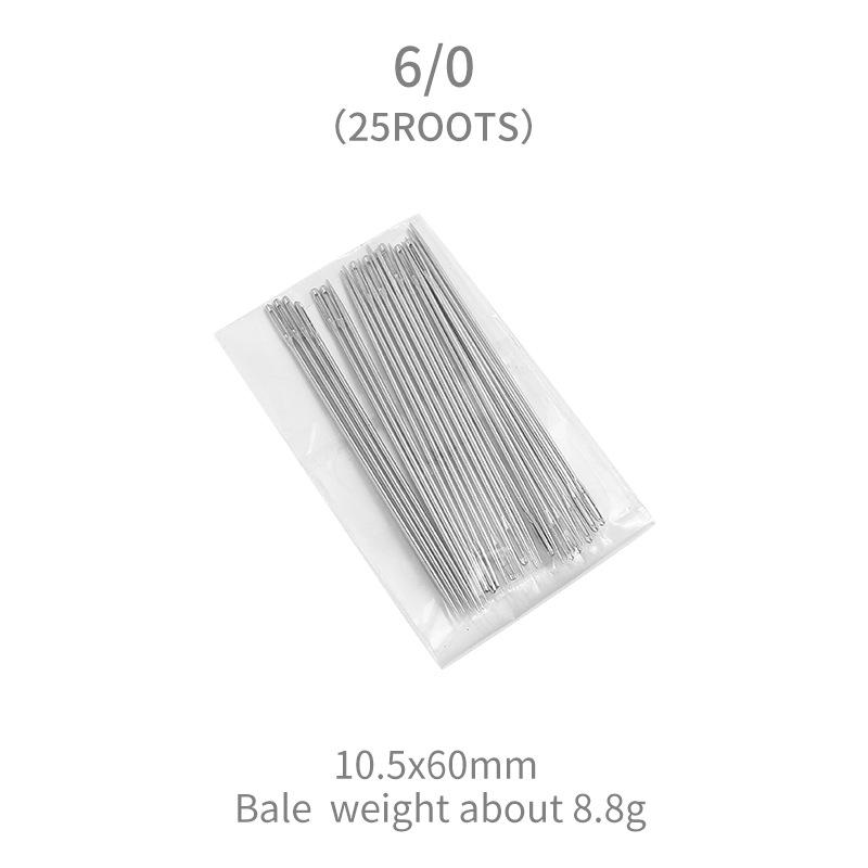 25Pcs Multi-Size Big Eye Hand Sewing Needle Home Sewing Steel Needle Cross-Stitchs Hand Embroidery Clothes Needles