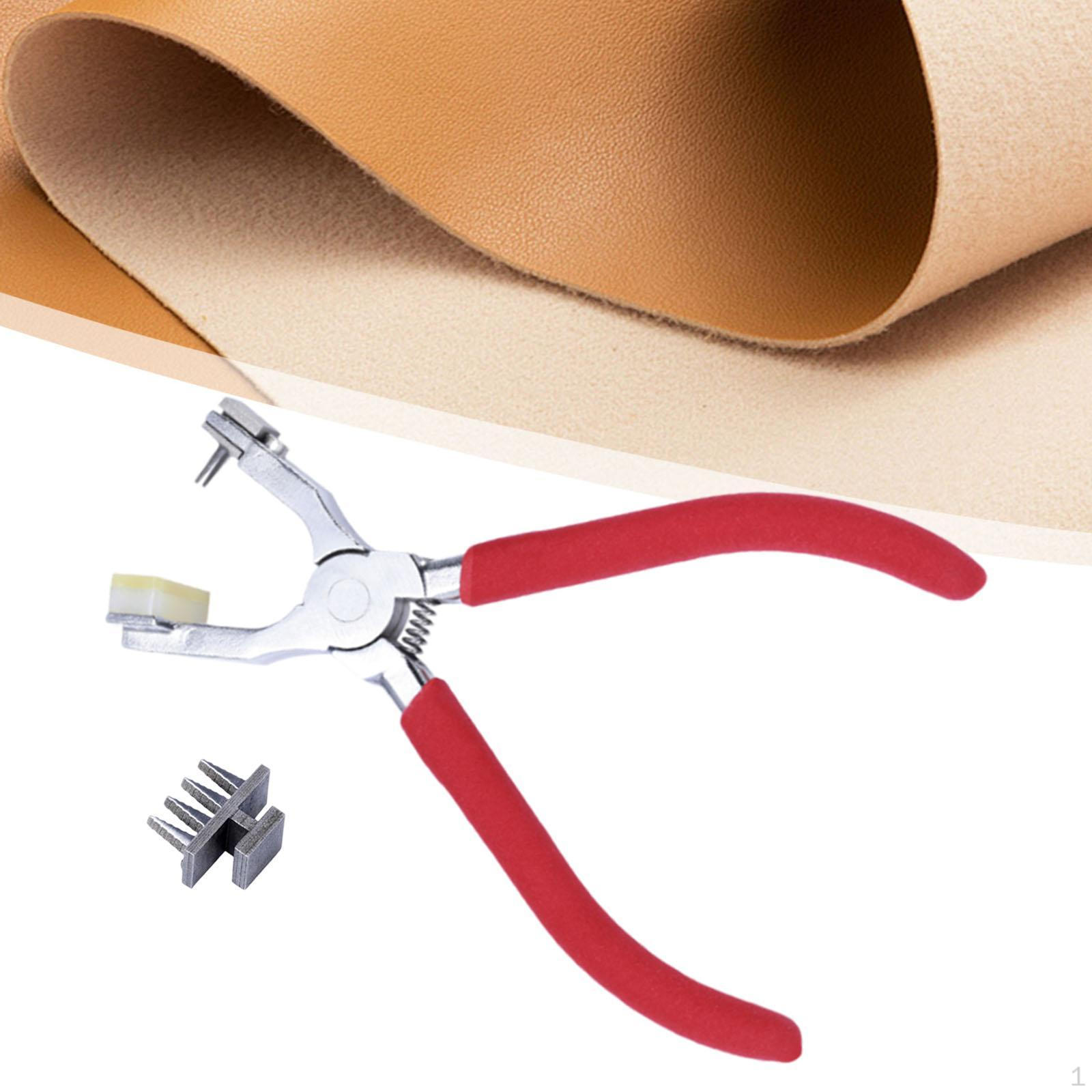 

Шкіряний діркопробивач Craft 4 мм, неслизькі безшумні плоскогубці, ручний дирокол для Hexagonal