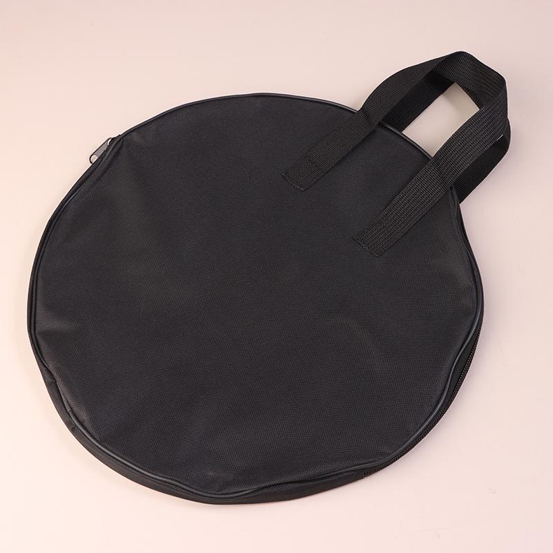 Portable Black Oxford Cloth Dumb Drum Pad Bag With Handle For 10 / 12 Inch Drum Storage Bag With Zipper Drums Practice Pad Case