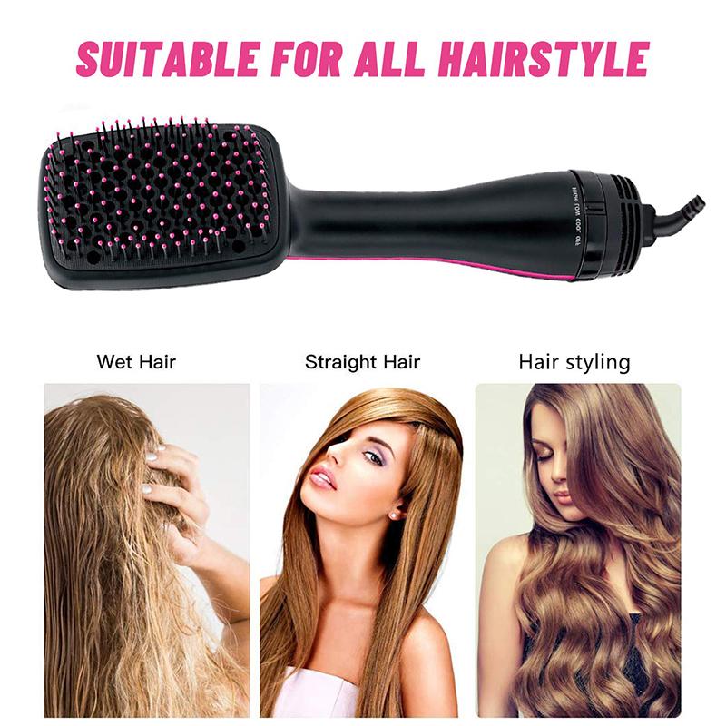 Salon Multifunctional Electric Blow FAN Tangle-free Volumizer One Step Hair Dryer Straightening Hot Air Brush