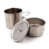 by Tsubame Village Blacksmith 2WAY Stainless Steel Solo Rice Cooker Cooker with Storage Bag You can cook rice on the lower shelf and cook on the upper
