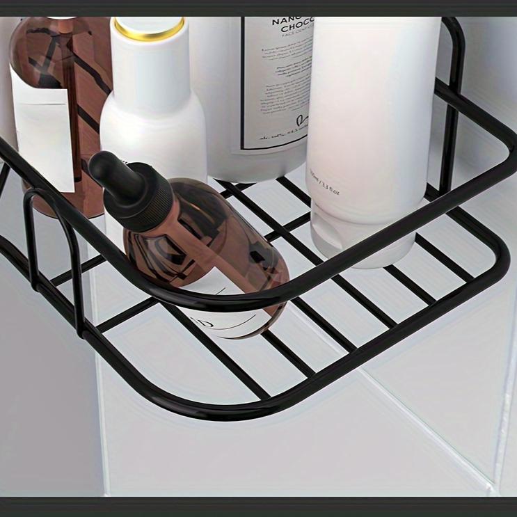 1pc Bathroom Shelf, Shower Caddy Rack, Bathroom Kitchen No Punching Storage Rack, Shower Shelf, Shampoo Storage Rack Holder for Hotel