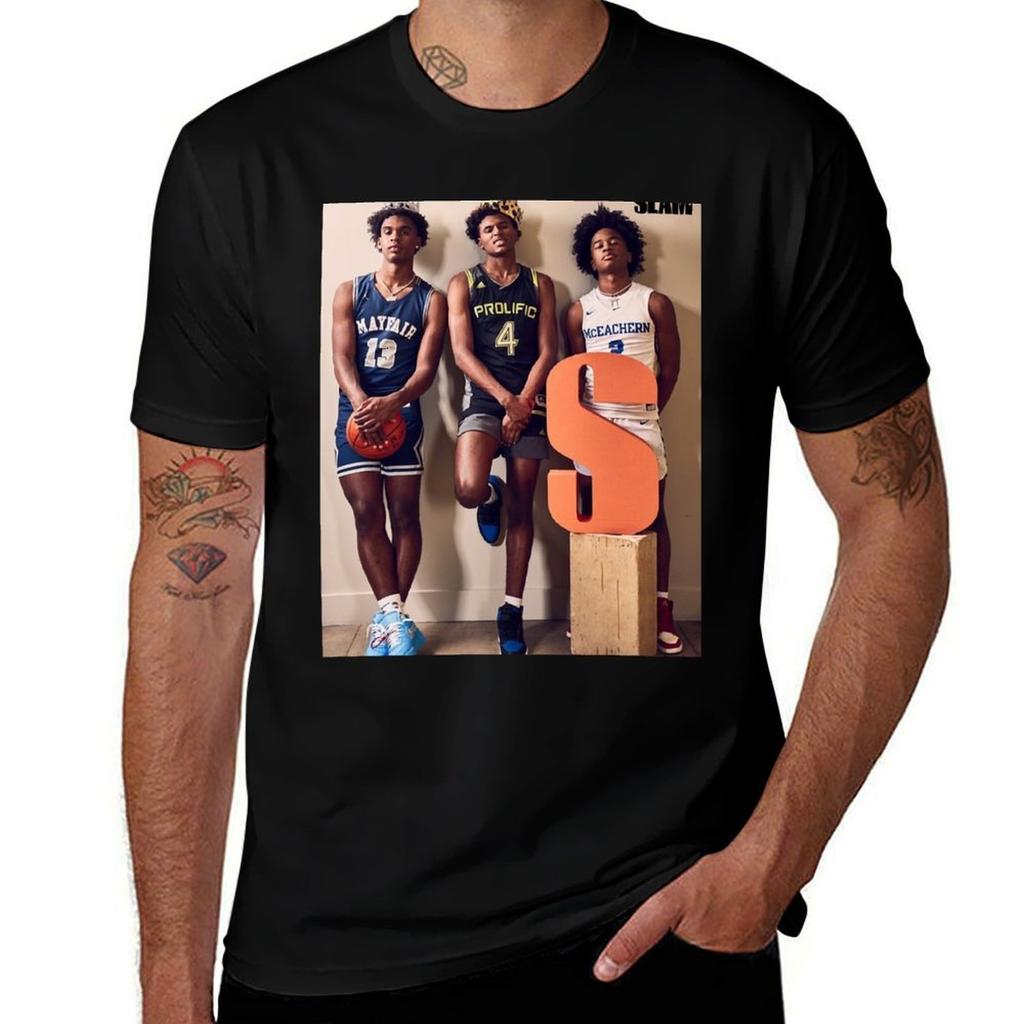 Jalen Green Sherife Cooper Josh Christopher Slam Tshirt Simple Casual Short Sleeve Tee