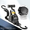 Cargo Tape With Hook,Heavy Duty Auto Retractable Ratchet Straps,Break Strength Automatic Telescopic Strap Tensioner,For Trailers