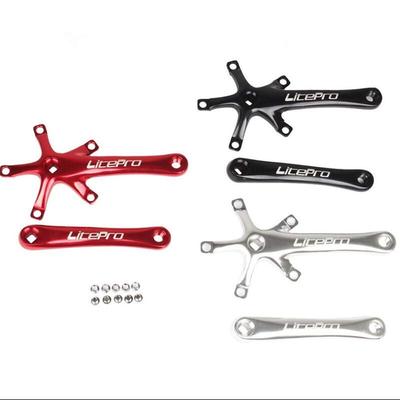 Litepro Fahrradkurbel 1 Paar Universal 170mm Fahrrad Aluminiumlegierung Einzelkurbelgarnitur Kurbelarm-Set Fahrrad Ersatzteile BCD 130mm Mountainbike Rennrad