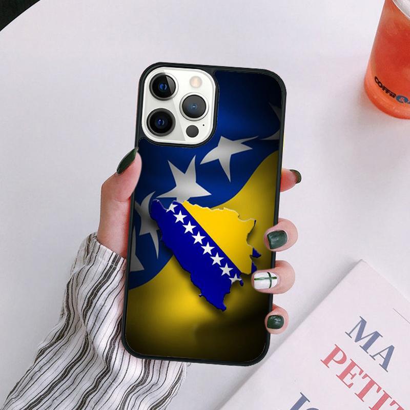 

Чехол для телефона с флагом Боснии для iPhone 17 Air 16 15 14 13 12 11 Pro Max Plus Max Cover Shell coque iPhone 15pro