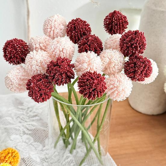 Simulierte Löwenzahnblütenzweige Künstliche Löwenzahnpflanzen für Heim-Büro-Party-Dekorationen DIY-Blumenarrangements