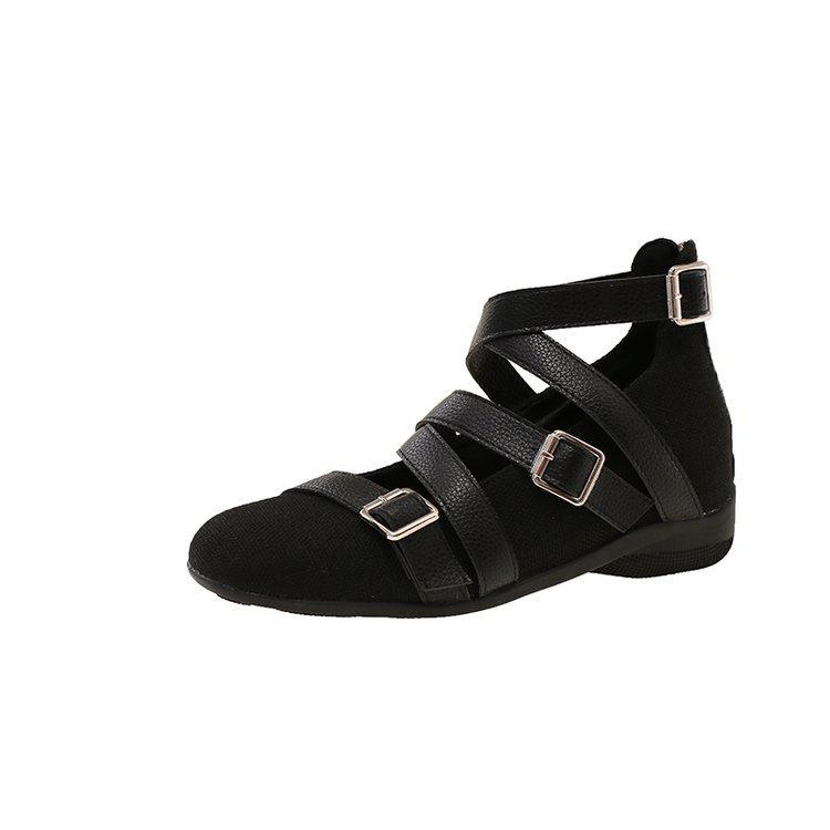 

[youshilai] Французские ретро балетки с ремешком крест-накрест, новый дизайн туфель Мэри Джейн 35