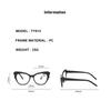 New Cat Eye Presbyopia Glasses Fashion Middle Aged And Elderly Polygonal Anti Blue Light Presbyopia Glasses TY613