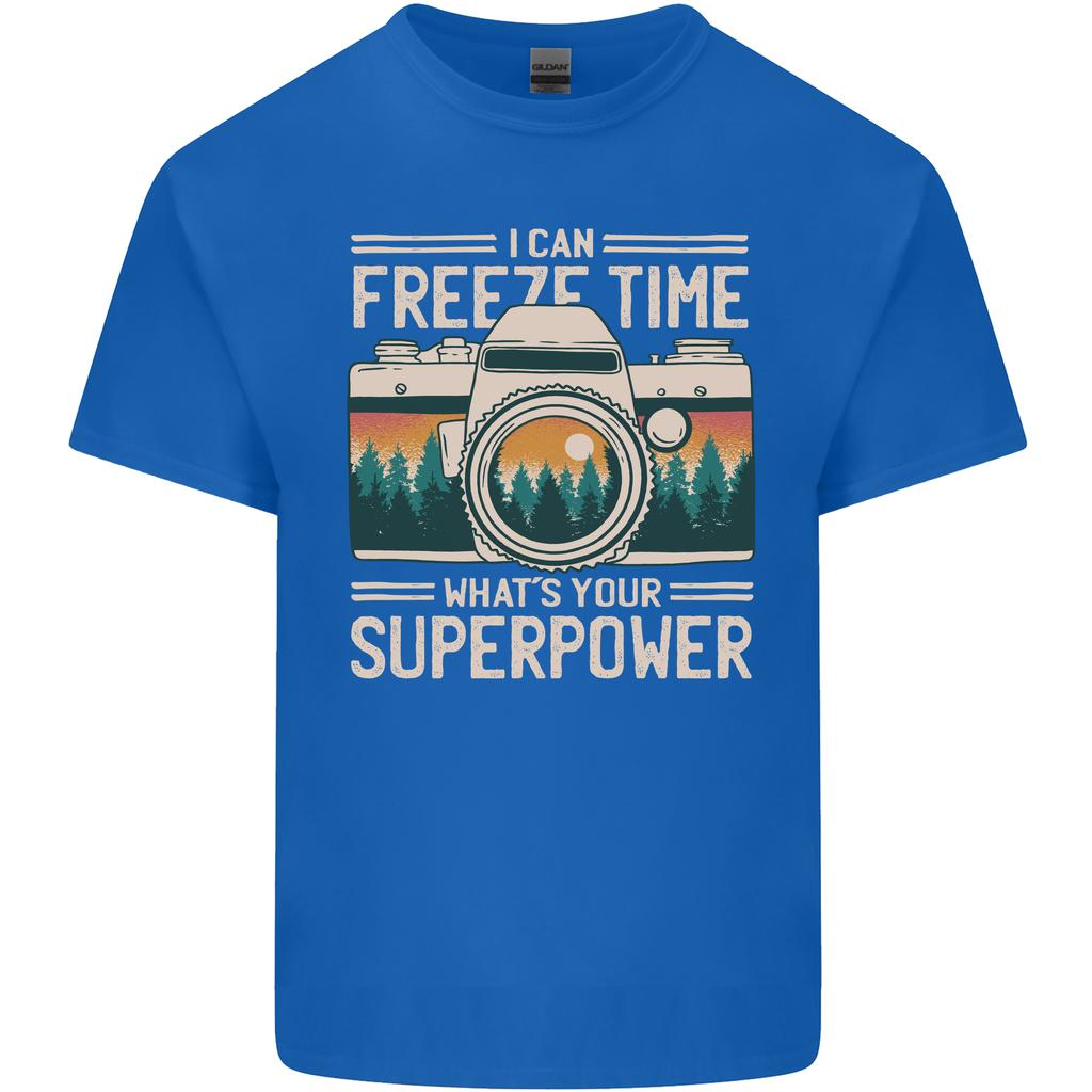 Freeze Time Photographer Photography Unisexs Light Cotton TShirt
