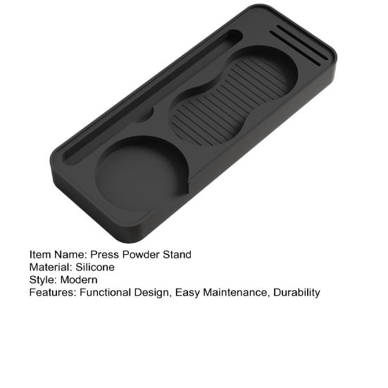 Coffee Press Powder Stand Coffee Tamping Pad Food-Grade Silicone Mat Smooth Non-Porous Surface Easy Clean Barista Tool