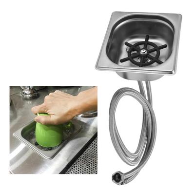 Glass Rinser Stainless Steel Automatic Cup Washer Cleaner for Bar Pub Restaurant Coffee Shop Hotel