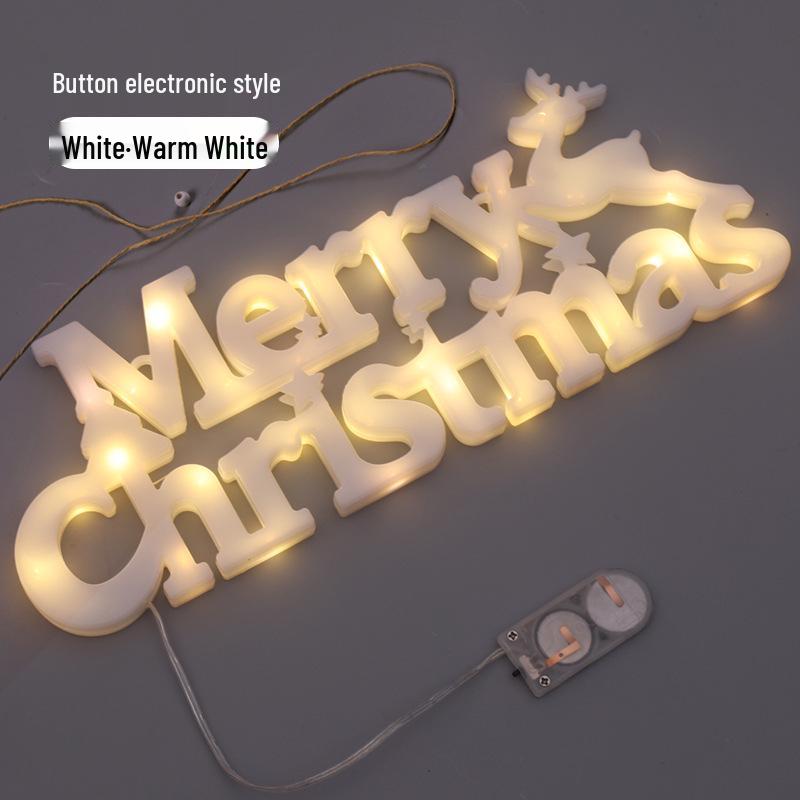 

2024 3D Рождественские буквенные огни: Трансграничные Веночные Аксессуары и Декор