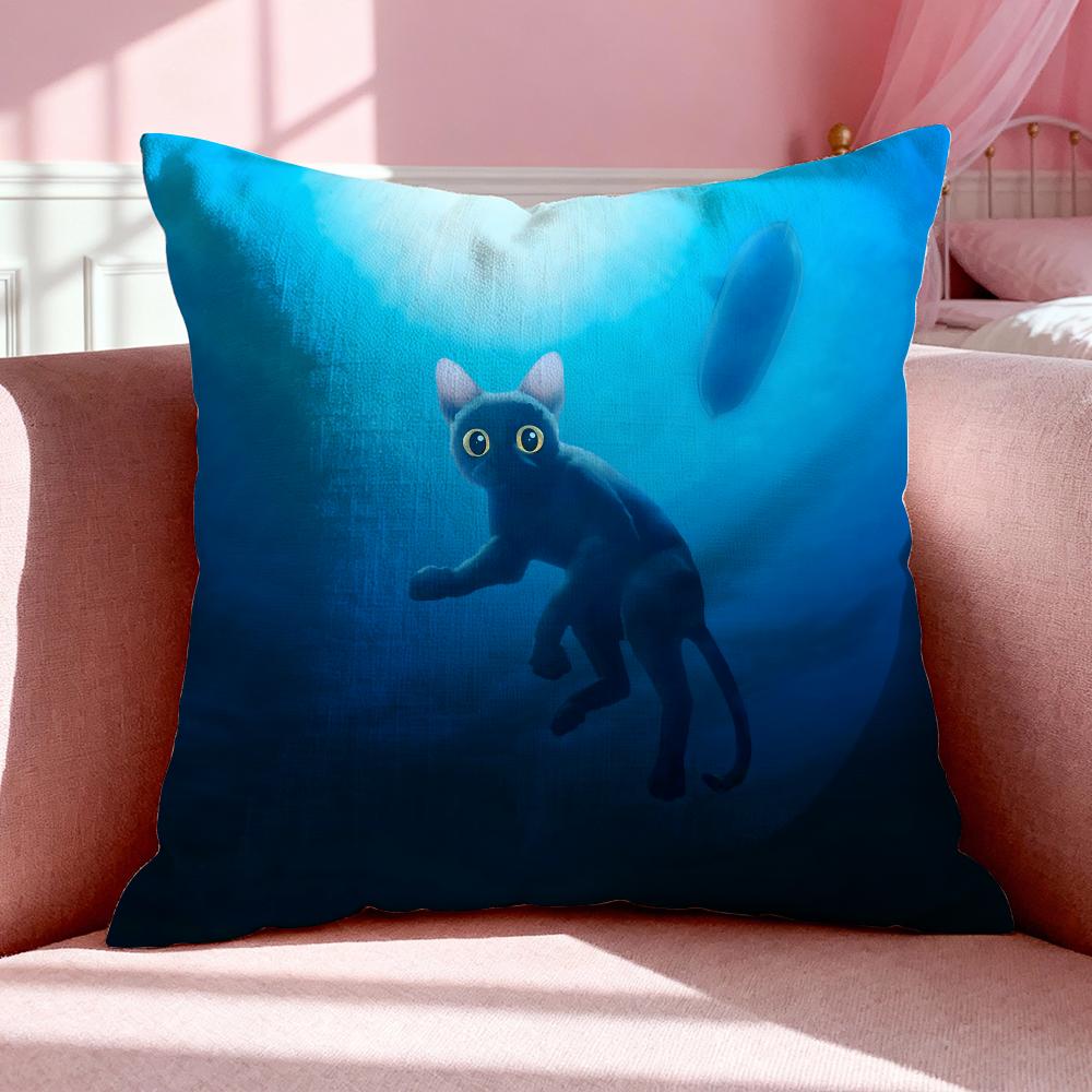 Band F-Flow Cushion Cover Breathable Linen Pillowcase Summer Odorless Eco-Friendly Invisible Zipper Washable