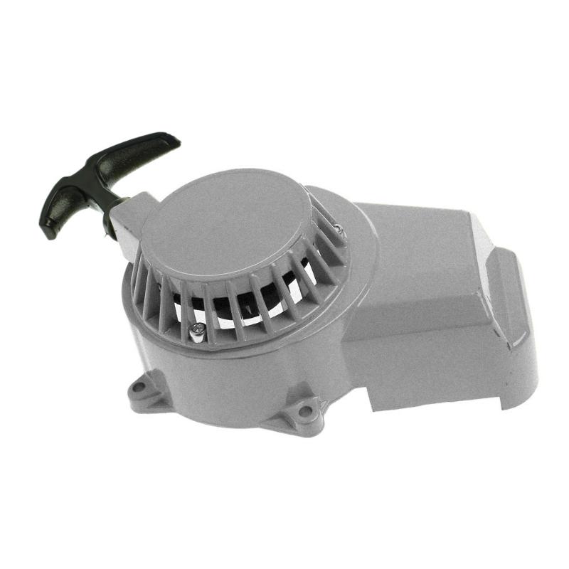 

Двигатель ручной стартер алюминиевый тяговый стартер легко тянуть подходит 49cc мини Dirt Pocket Pit Bike ATV Quad для мотоцикла серебряный