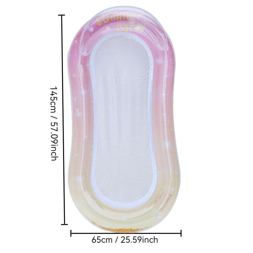 Nafukovací plovák Lehátko do bazénu s opěrkou zad Vodní houpací síť nebo Matrace Plovoucí lehátko pro bazén Plážová párty
