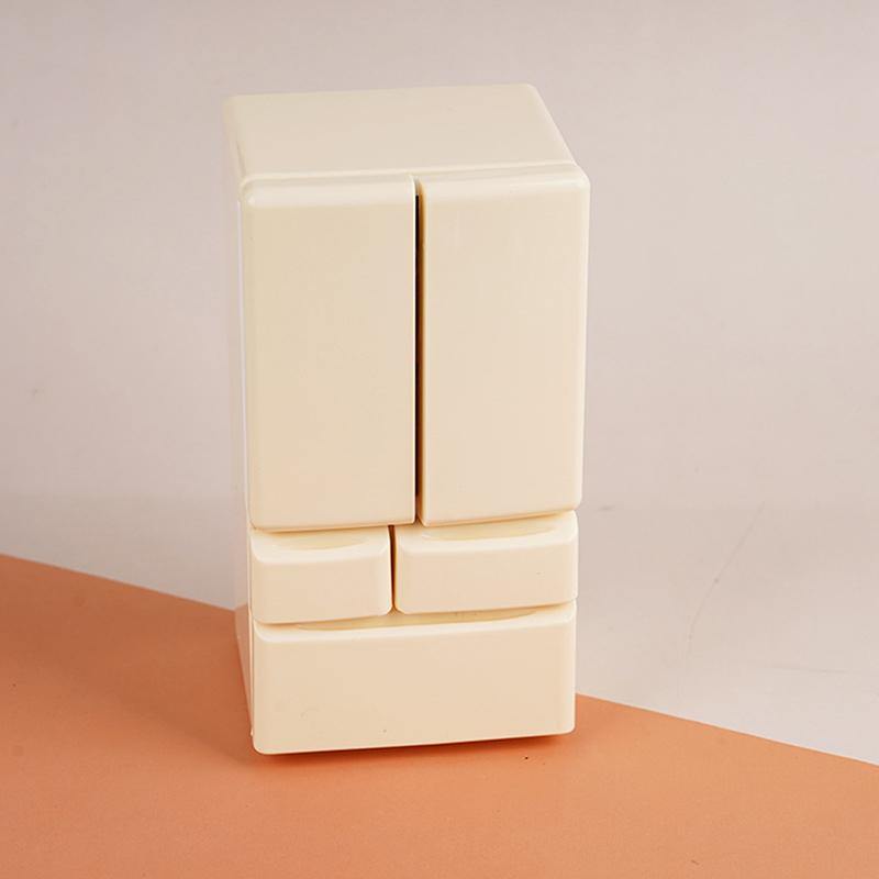 1 Set Giocattoli Casetta 1: 12 Casa delle Bambole Cartone Animato Mini Frigorifero Miniatura Cibo Gioco Scena Cucina Tascabile Modello di Mobili