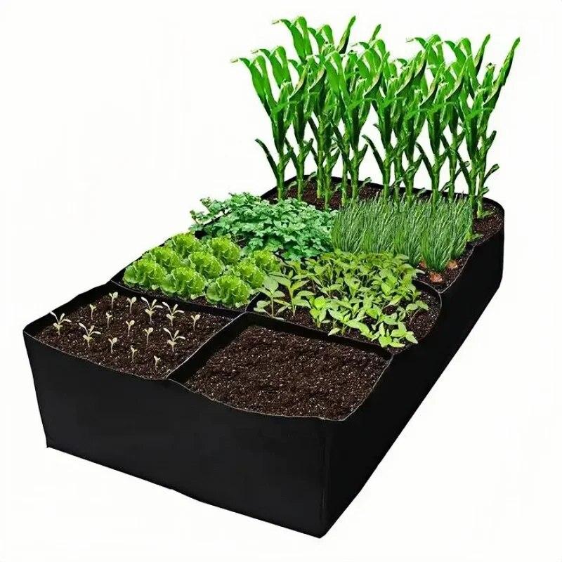 1PC Garden Divided Raised Growing Bed Container Planter Pot Box