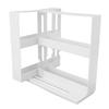 Sliding Spice Rack Slidable Design 2 Tiers Large Capacity Nonslip Bottom Widely Used Rotating Spice Rack