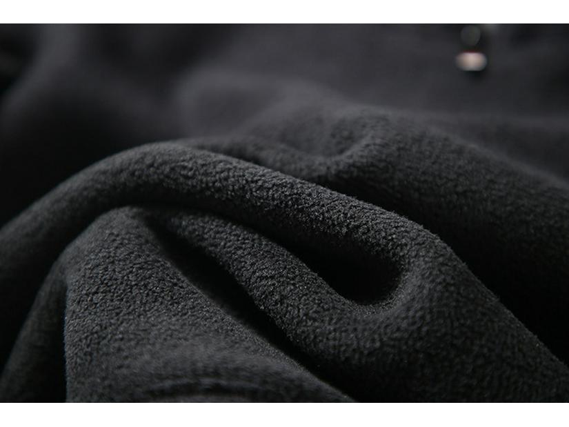 Men's Heavyweight Half-Zip Stand Collar Coral Fleece Sweatshirt - Super Warm Winter Casual Base Layer