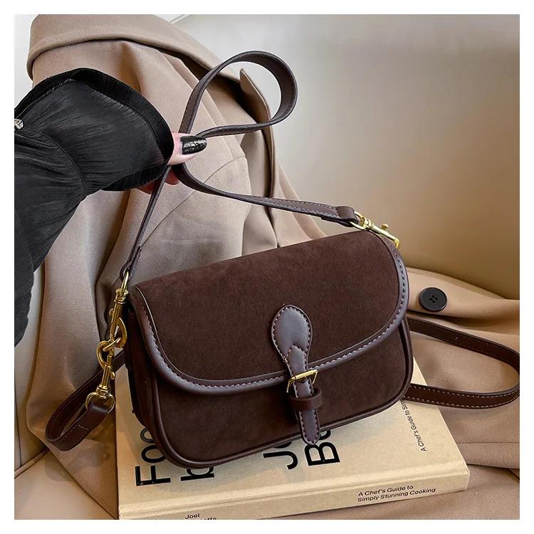 

Женская осенне-зимняя ретро-сумка небольшого размера, подмышечная модная сумка через плечо, сумка для прогулок и поездок на работу через плечо