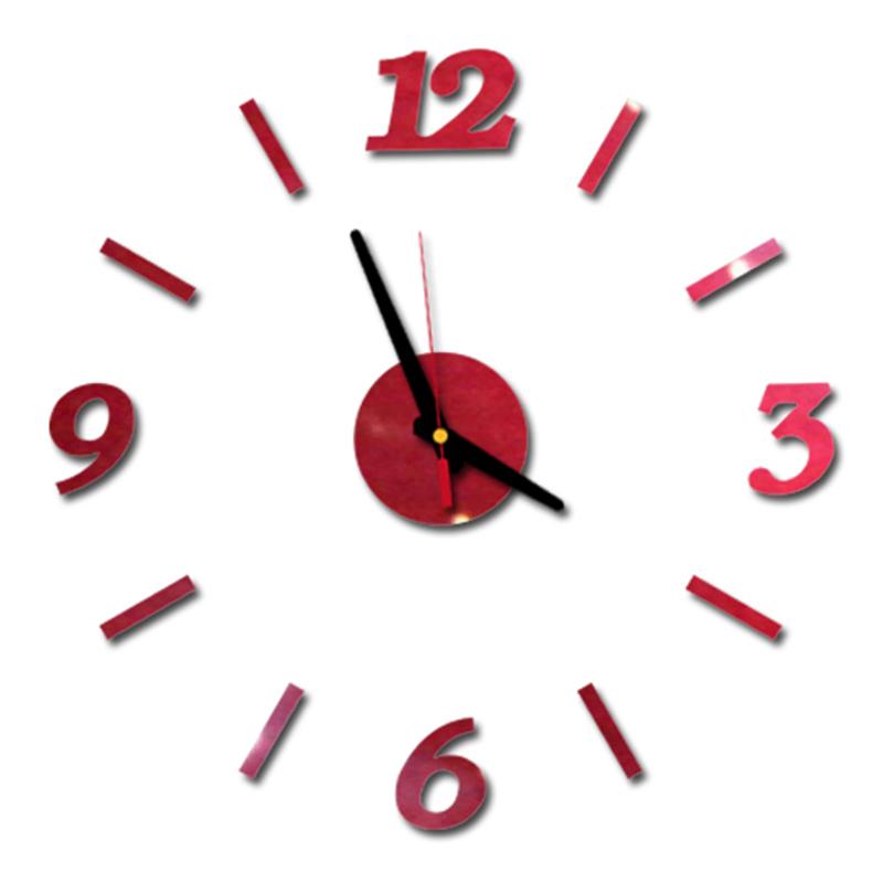 Wanduhr Rahmenlos Digitale Wanduhren DIY Acryl Wandaufkleber Quarz Leise Uhr für Zuhause Büro Wanddeko Horloge Murale