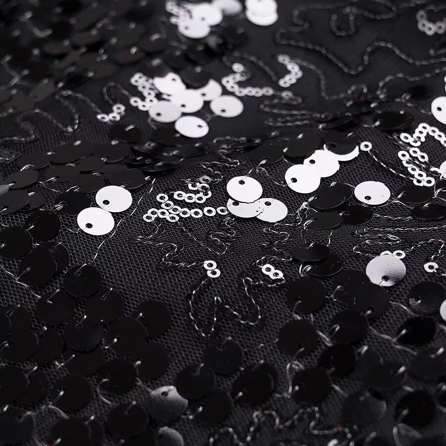 2025 Spring Women's European & American Style Versatile Bow Sequin Top