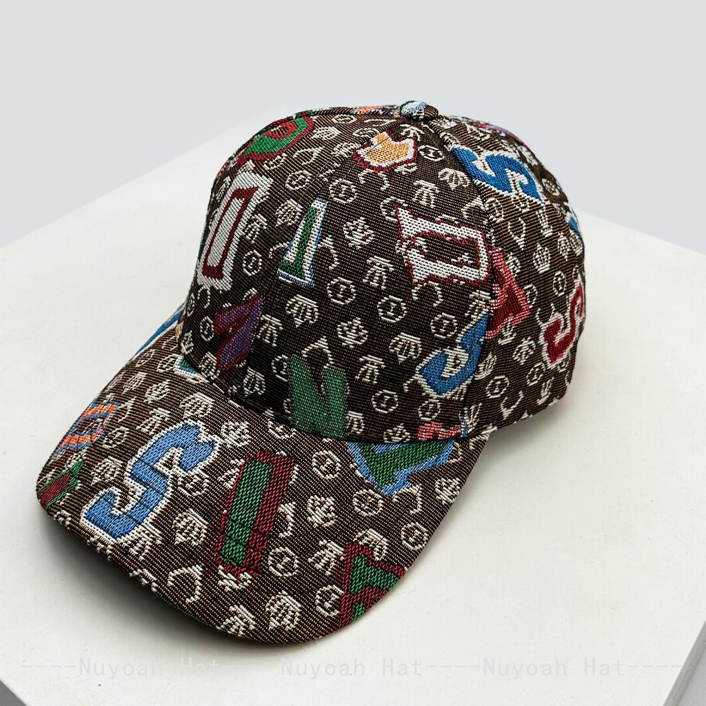 New Men Women Hardtop Retro Irregular Letters Baseball Hats Sunshade Personal Versatile Outdoor Peaked Caps Niche Fashion Casual