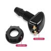 Two-Jet Windshield Washer Nozzle Kit with Adjustable Washer Heads, Hose and Fitting Pieces for Vehicle Washer Replacement Maintenance