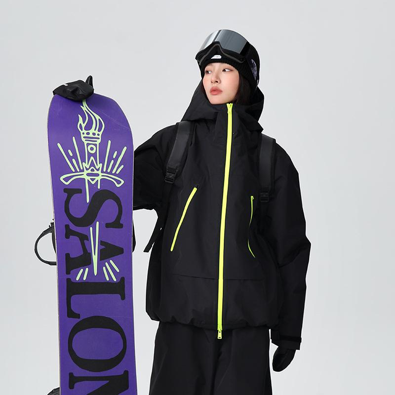 Men's and Women's Ski Suit Outdoor Winter Warm Snowboard Suit Waterproof Windproof Skiing Jacket and Pants Set Oversize Breathable Insulated Snow Suit