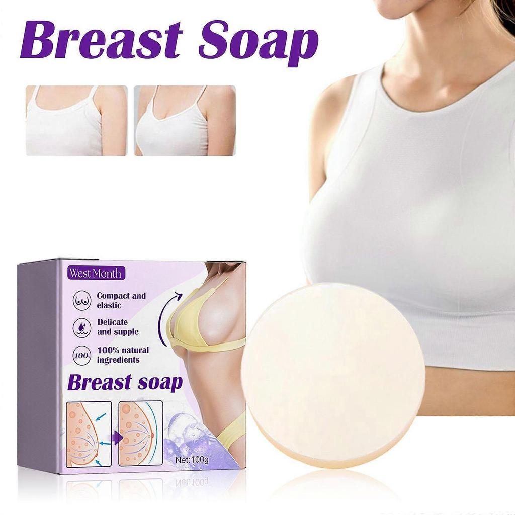 Limited time!!West Month Plumping Breast Soap - Deep Cleansing, Moisturizing, Firming Breast Skin, Enhances Fullness, Fights Sagging