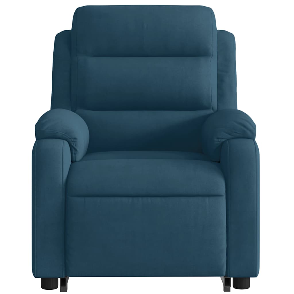 Recliner with Rising Assistance Blue Velvet