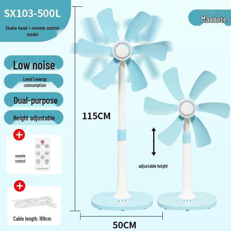 Upgraded 500mm Gridless Electric Floor Fan for Home and Dormitory