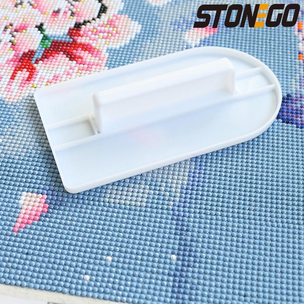 

5D Diamond Painting Pressure Plate Tool - DIY Art Accessory for Tight Sticking, Easy Grip, Durable белый
