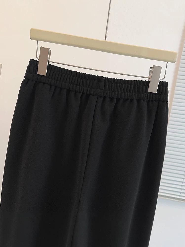 Plus Size Women's Ruffle Lace Casual Pants - Early Spring Niche Design